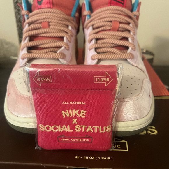 Nike Pink and Blue Athletic Shoes
